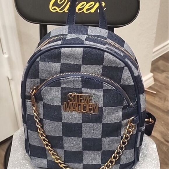 Steve Madden BDixie Block Demin Backpack